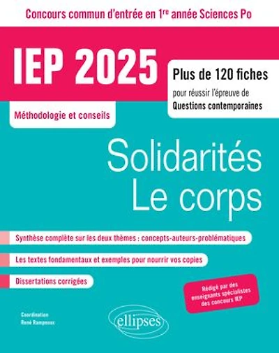 CONCOURS COMMUN IEP 2025: Solidarités / Le corps