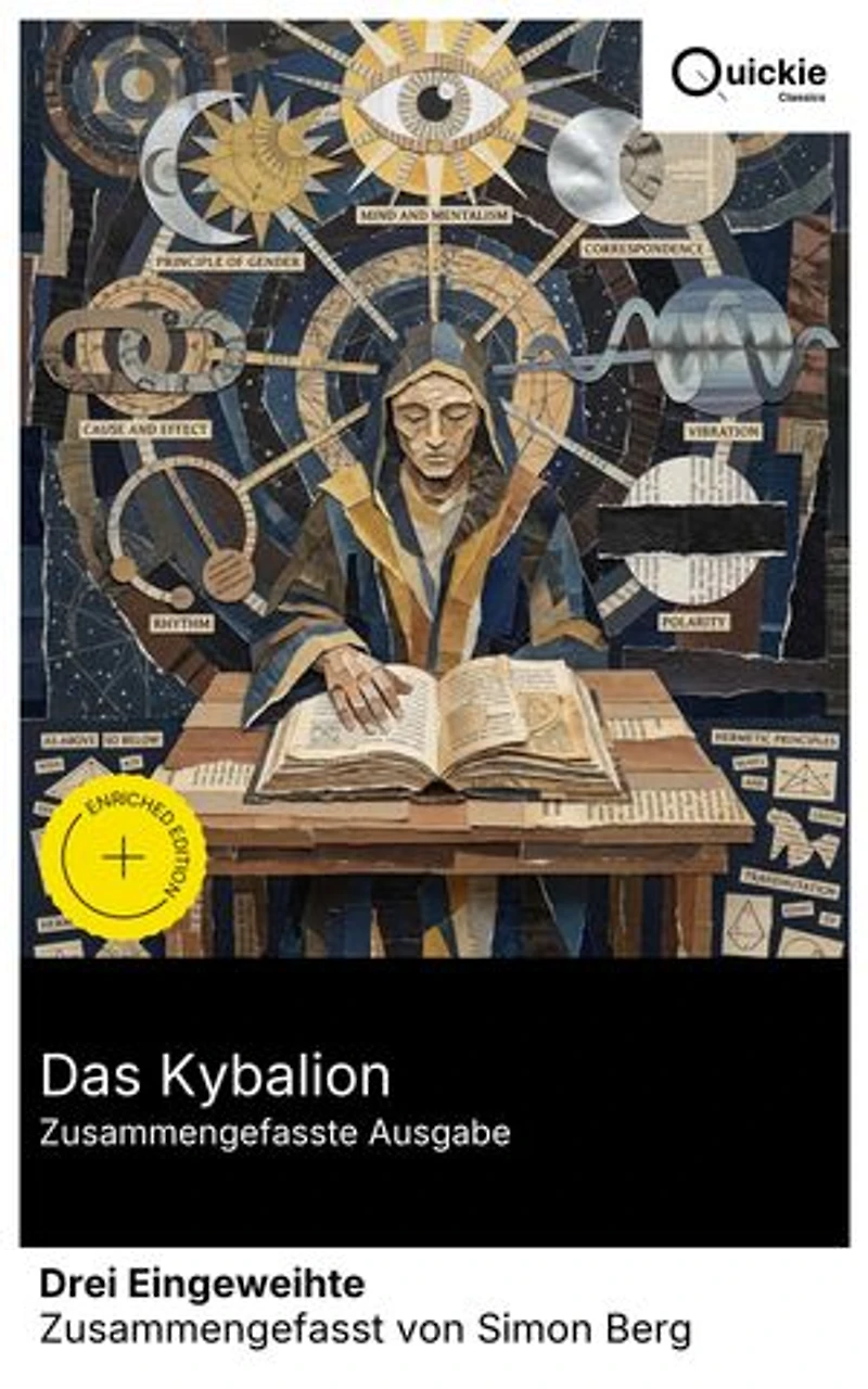 Das Kybalion (Zusammengefasste Ausgabe): Bereicherte Ausgabe. Die sieben hermetischen Prinzipien als praktisches Übungsbuch: Mentalismus, Entsprechung, Schwingung, Polarität, Rhythmus, Kausalität, Geschlecht