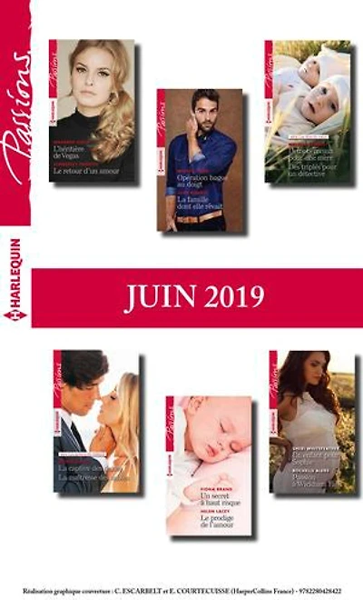 12 romans Passions (n°797 à 802 - Juin 2019)
