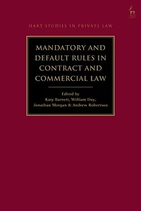 Mandatory and Default Rules Contract Commercial Law