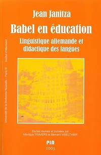 Babel en éducation: Linguistique allemande et didactique des langues