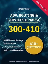 300-410 Adv. Routing & Services (ENARSI) 610+ Practice Questions | CISCO Study Guide: Unofficial Study Guide with Community Consensus & AI Explanations (2026 Edition)