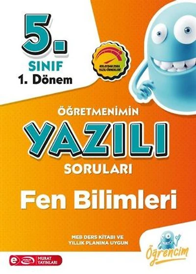 5. Sınıf 1. Dönem Fen Bilimleri Öğretmenimin Yazılı Sorular