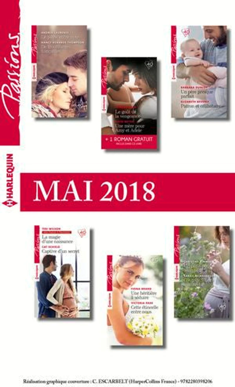 12 romans Passions + 1 gratuit (n°719 à n°724 - Mai 2018)