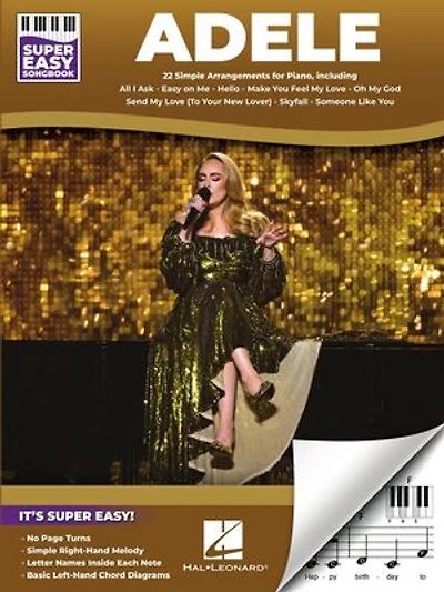 Adele - Super Easy Songbook: 22 Simple Arrangements for Piano with Lyrics