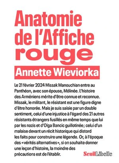Anatomie de l'Affiche rouge