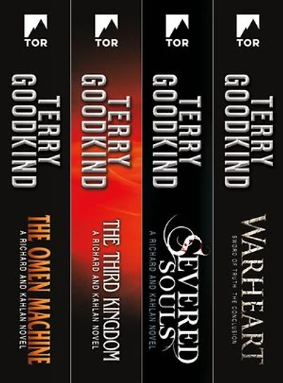 A Sword of Truth Set: Richard and Kahlan: (The Omen Machine, The Third Kingdom, Severed Souls, Warheart)
