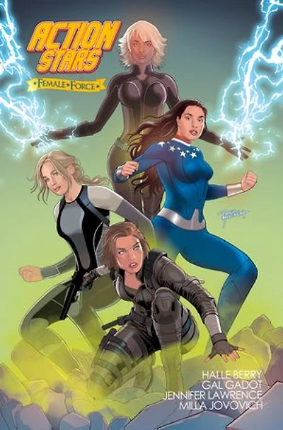 Female Force: Action Stars: Gal Gadot, Milla Jovovich, Halle Berry, and Jennifer Lawrence