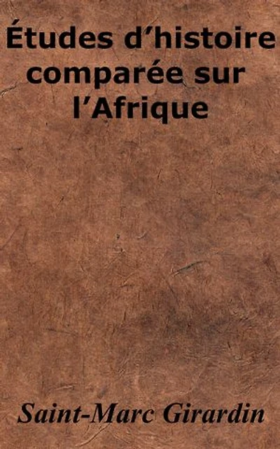 Études d’histoire comparée sur l’Afrique