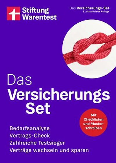 Das Versicherungs-Set - Welche Versicherung braucht man?: Bedarfsanalyse, Vertrags-Check, zahlreiche Testsieger, Verträge wechseln und sparen | Mit Checklisten und Musterschreiben