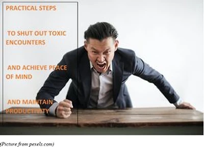 PRACTICAL STEPS TO SHUT OUT TOXIC ENCOUNTERS: MAINTAINING PEACE OF MIND AND PRODUCTIVITY