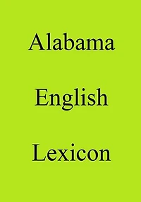 Alabama English Lexicon