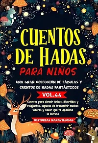 Cuentos de hadas para niños.Una gran colección de fábulas y cuentos de hadas fantásticos. (Vol.44): Cuentos para dormir únicos, divertidos y relajantes, capaces de transmitir muchos valores y hacer que te apasione la lectura