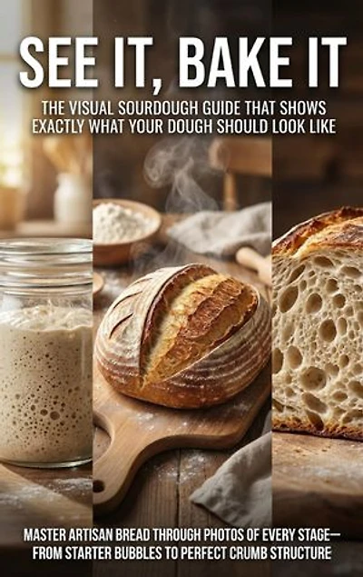 See It, Bake It: The Visual Sourdough Guide That Shows Exactly What Your Dough Should Look Like: Master Artisan Bread Through Photos of Every Stage—From Starter Bubbles to Perfect Crumb Structure