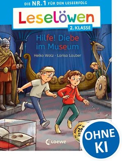 Leselöwen 2. Klasse - Hilfe! Diebe im Museum: Die Nr. 1 für den Leseerfolg - Mit Silbenfärbung und Leselernschrift ABeZeh - Erstlesebuch für Kinder ab 7 Jahren