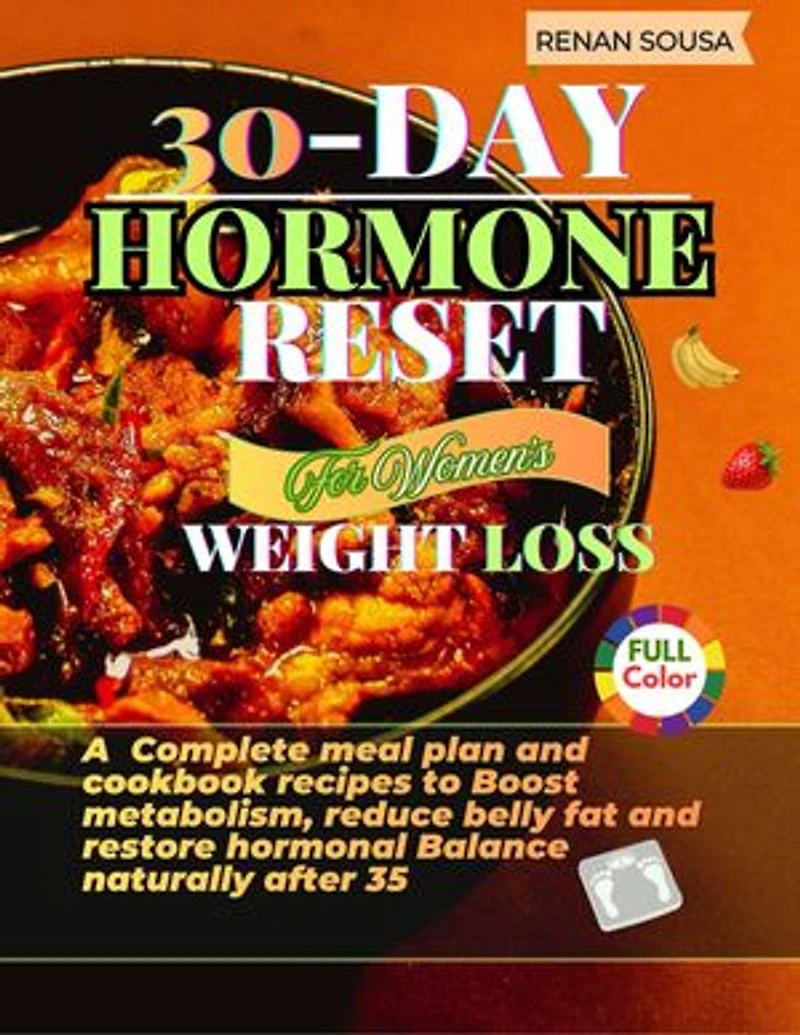 30- Day Hormone Reset For Women's Weight Loss: A complete meal plan and cookbook Recipes to Boost metabolism, Reduce belly fat and restore Hormonal Balance naturally after 35