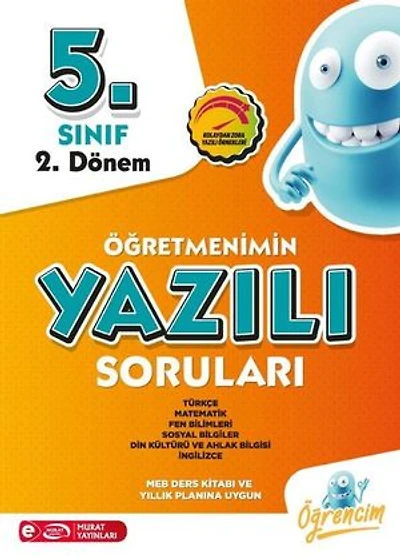 5. Sınıf 2. Dönem Tüm Dersler Öğretmenimin Yazılı Sorular