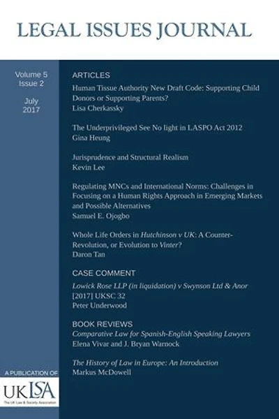 Legal Issues Journal 5(2): Legal Issues Journal, #5.2