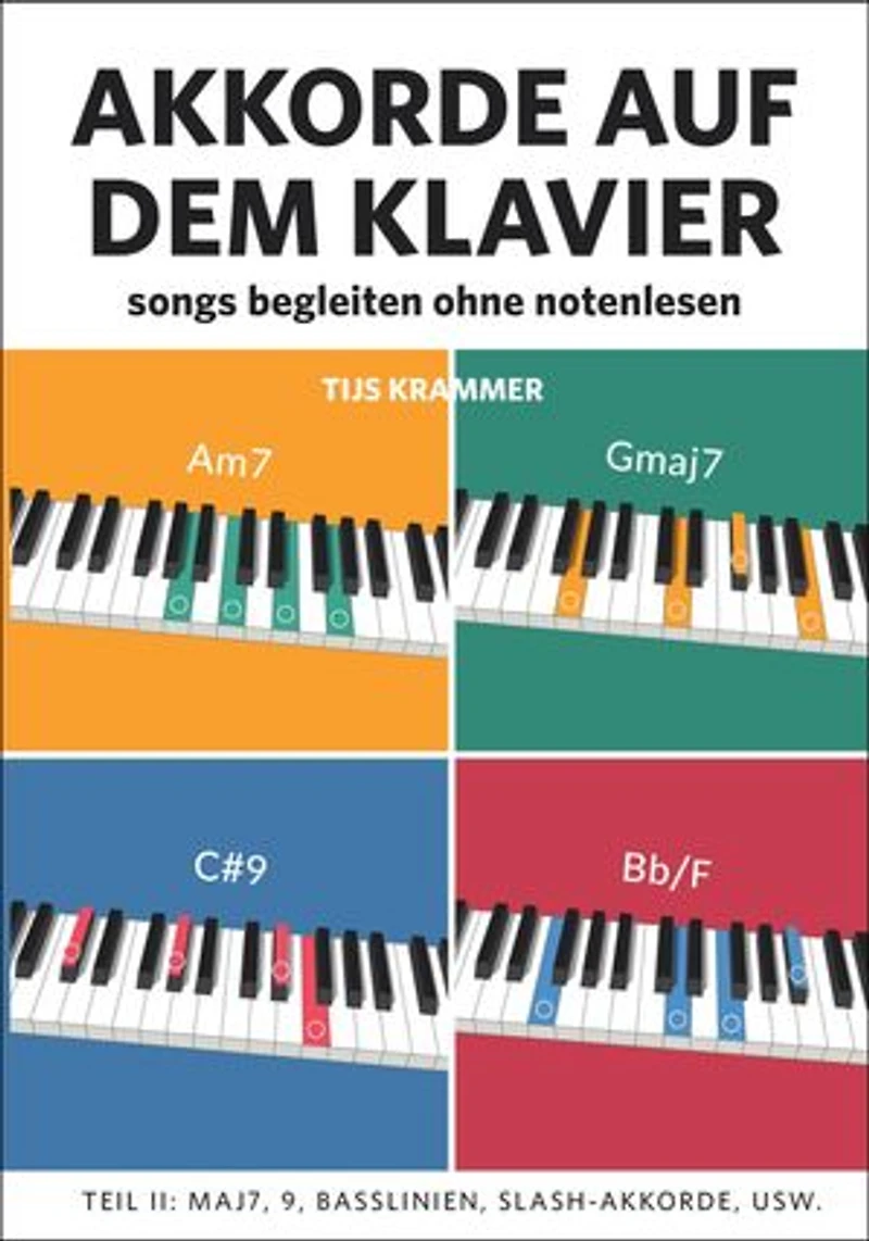 Akkorde auf dem Klavier