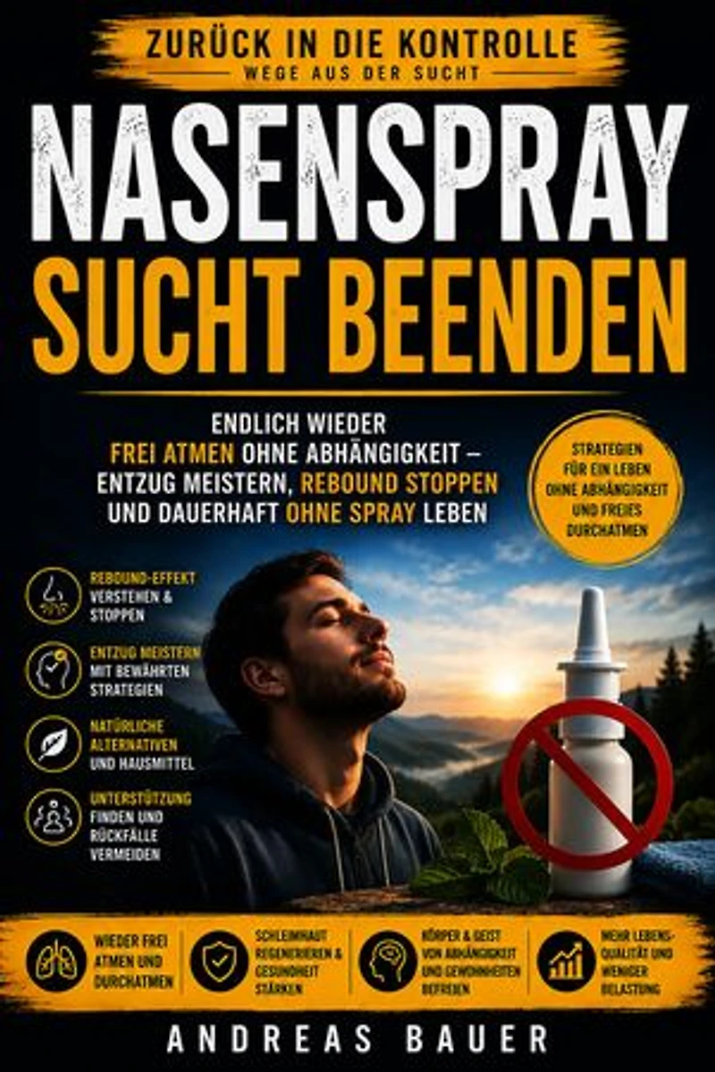 Nasenspray Sucht beenden: Endlich wieder frei atmen ohne Abhängigkeit – Entzug meistern, Rebound stoppen und dauerhaft ohne Spray leben