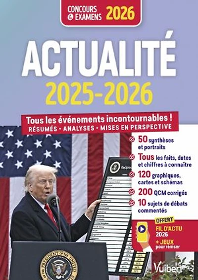 Actualité 2025-2026 - Concours et examens - Fil d'actu 2026 et jeux interactifs offerts: Tous les événements incontournables - Résumés, analyses et mises en perspective