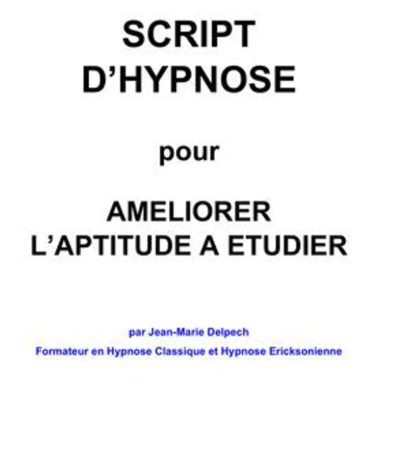 Pour améliorer l'aptitude à étudier