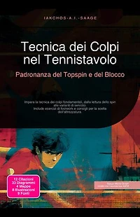 Tecnica dei Colpi nel Tennistavolo: Padronanza del Topspin e del Blocco: Impara la tecnica dei colpi fondamentali, dalla lettura dello spin alle varianti di servizio. Include esercizi di footwork e consigli per la scelta dell'attrezzatura.