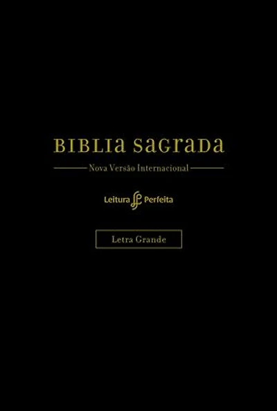 Bíblia NVI, Capa luxo preta, Letra Grande, Com Espaço para Anotações