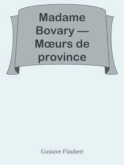 Madame Bovary — Mœurs de province