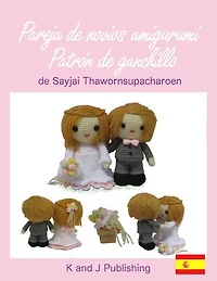 Pareja de novios amigurumi: Patrón de ganchillo