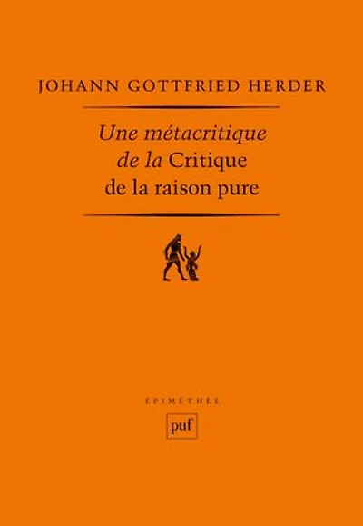 Une métacritique de la Critique raison pure