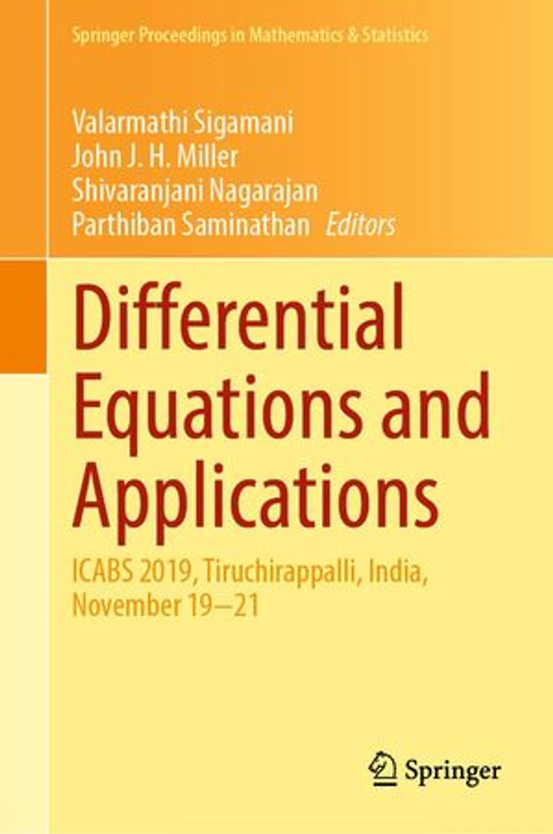 Differential Equations and Applications: ICABS 2019, Tiruchirappalli, India