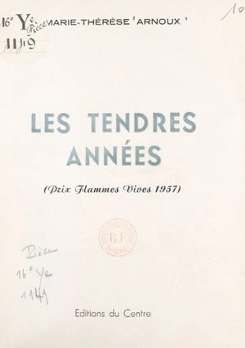 Les tendres années