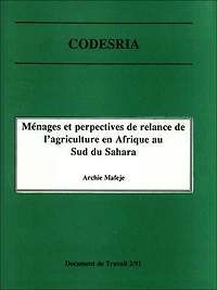 Ménages et perspectives de relance de l'agriculture en Afrique au sud du Sahara