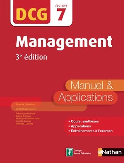 Management, DCG épreuve 7: manuel & applications