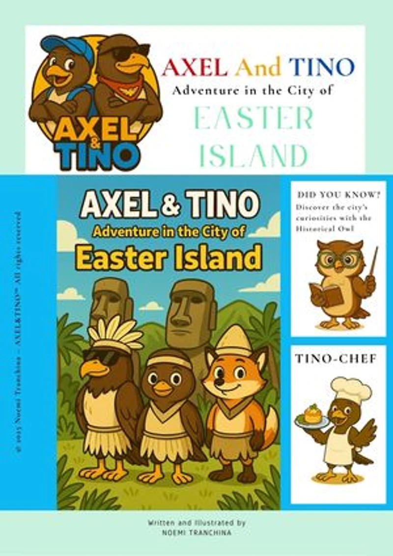 AXEL&TINO Adventure in the city of Easter Island: Educational travel kod ebooks, 7-12