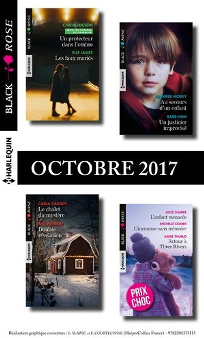 9 romans Black Rose n°447 à 449-octobre 2017