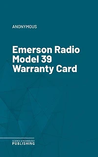 Emerson Radio Model 39 Warranty Card