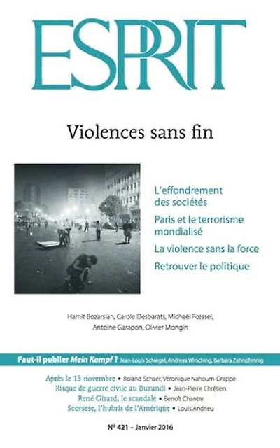 Esprit janvier 2016 - Violences sans fin