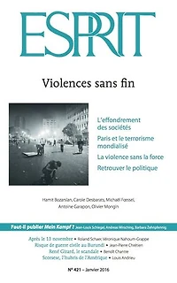 Esprit janvier 2016 - Violences sans fin