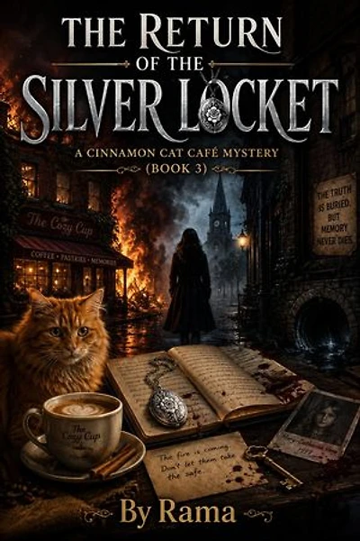 The Return of the Silver Locket: A Cinnamon Cat Café Mystery (Book 3), #3