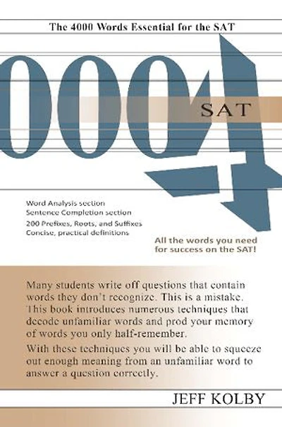 SAT 4000: the 4000 Words Essential for