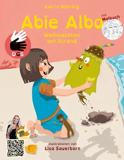 Abie Alba - Weihnachten am Strand: (DGS Sonderausgabe Band 2 mit Malbuch)
