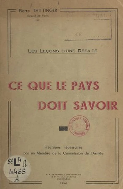 Les leçons d'une défaite, ce que le pays doit savoir: Précisions nécessaires par un membre de la Commission de l'armée