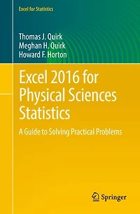 Excel 2019 for Physical Sciences Statistics: A Guide to Solving Practical Problems