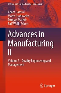 Advances Manufacturing II: Volume 3 - Quality Engineering and Management