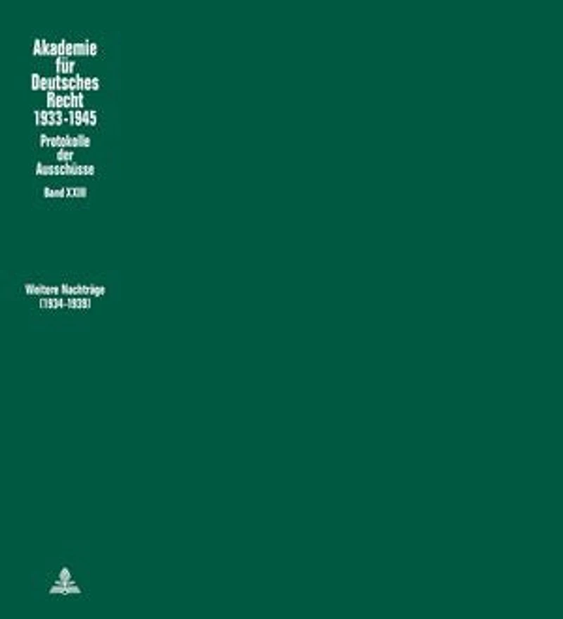 Weitere Nachtraege (1934 - 1939): Ausschuesse fuer Rechtsphilosophie, die Ueberpruefung der rechtswissenschaftlichen Studienordnung und Seeversicherungsrecht.