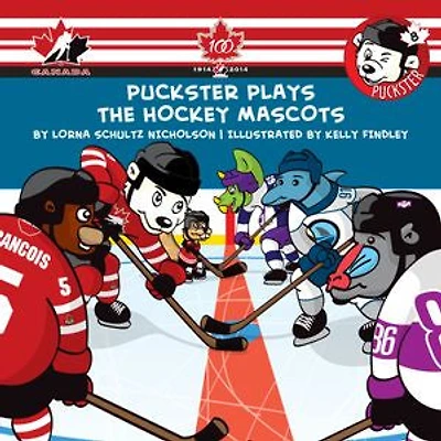 Puckster Plays the Hockey Mascots