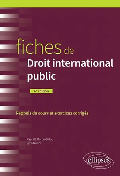 Fiches de Droit international public: A jour au 15 mars 2024