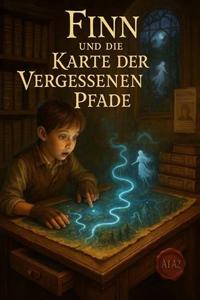 Finn und die Karte der vergessenen Pfade: A Beginner's Fantasy Adventure in Simple German A1-A2 Level
